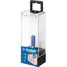 ЗУБР 10 x 19 мм, хвостовик 8 мм, фреза пазовая прямая, 28753-10-19 Профессионал