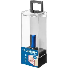 ЗУБР 12 x 25 мм, хвостовик 8 мм, фреза пазовая прямая 28753-12-25 Профессионал