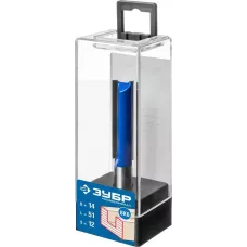 ЗУБР 14 x 51 мм, хвостовик 12 мм, фреза пазовая прямая, удлиненная 28754-14-51 Профессионал