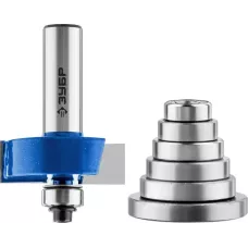 ЗУБР 38.1 x 13 мм, хвостовик 12 мм, фреза четвертная фальцевая с подшипниками 28759-38.1-H6 Профессионал