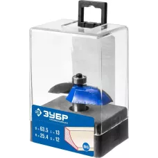 ЗУБР D=63,5 мм, рабочая длина-13 мм, радиус-25,4 мм, хв.-12 мм, d-12,7 мм, фреза фигирейная №2, 28761-63.5