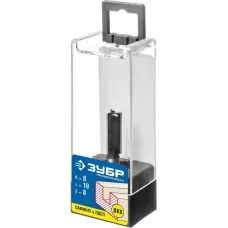 ЗУБР 8 x 19 мм, хвостовик 8 мм, фреза пазовая прямая 28780-8-19 Профессионал