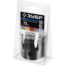 ЗУБР Ø 73 мм, твердосплавные резцы, коронка 29514-73 Профессионал