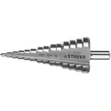 STAYER  4-39 мм, 14 ступеней, HSS, сверло ступенчатое 29660-4-39-14