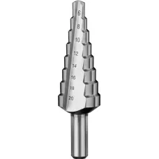 ЗУБР  6-20 мм, 8 ступеней, Р6М5, сверло ступенчатое 29670-6-20-8_z01 Профессионал