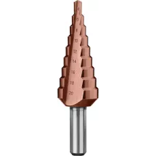 ЗУБР  4-20 мм, 9 ступеней, кобальтовое покрытие, сверло ступенчатое 29672-4-20-9_z01 Профессионал