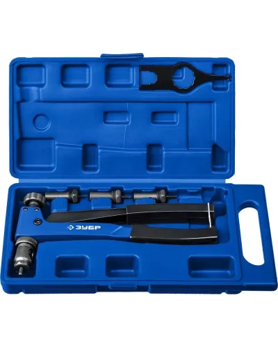 ЗУБР резьбовые заклепки М3-М6 из алюминия/стали, заклепочник 31055 Профессионал