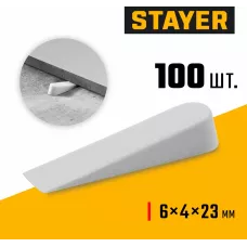 STAYER  6 мм, 100 шт, малые клинья для плитки (3382-1)