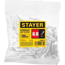 STAYER  6 мм, 100 шт, малые клинья для плитки (3382-1)