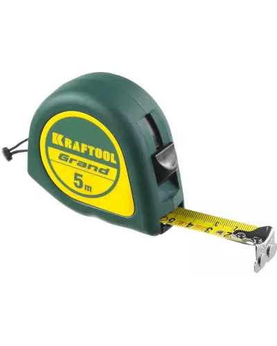 KRAFTOOL 5 м х 19 мм, рулетка GRAND 34022-05-19