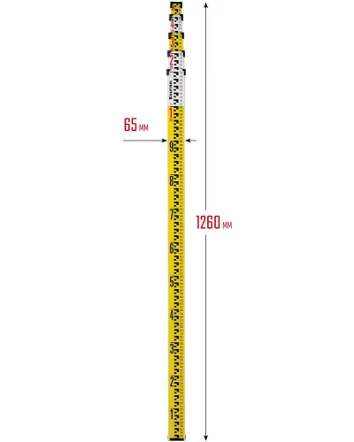 KRAFTOOL 500 см, рейка геодезическая GR 5 34730