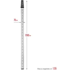 ЗУБР 5 м, рейка геодезическая РГ 5 34948-5