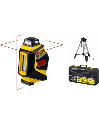 STAYER 20 м, линейный лазерный нивелир со штативом в кейсе SL360-2 34962-2 Professional