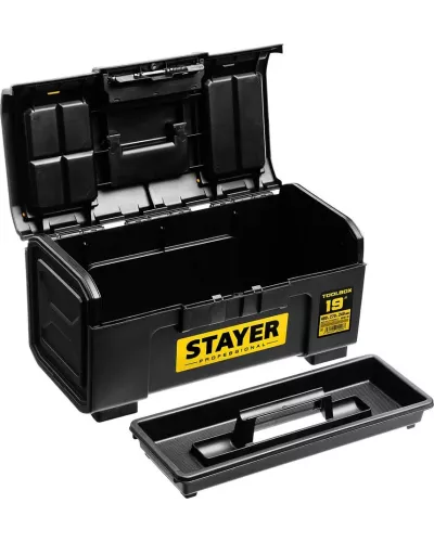 STAYER 480 х 270 х 240, пластиковый, ящик для инструмента TOOLBOX-19 38167-19 Professional