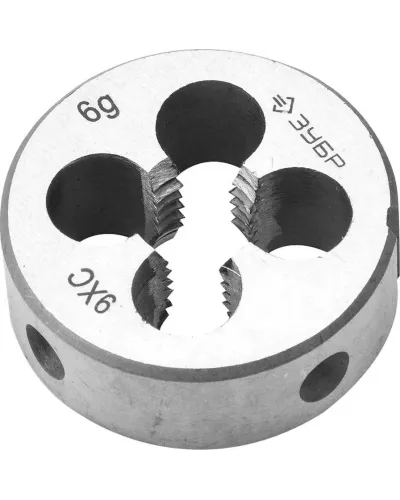 ЗУБР М5 x 0.8 мм, 9ХС, круглая ручная, плашка 4-28022-05-0.8