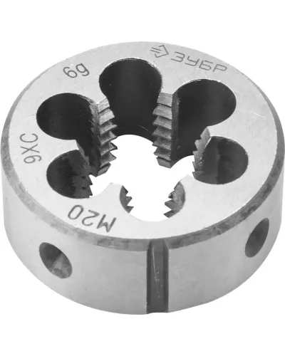 ЗУБР М20 x 1.5 мм, 9ХС, круглая ручная, плашка 4-28022-20-1.5