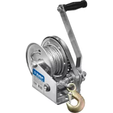 ЗУБР 0,5 т, 8 м, подъемная, тросовая, лебедка ручная барабанная 43117-0.5 Профессионал