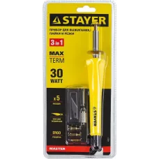 Прибор STAYER для выжигания, пайки, резки с набором насадок, 7шт 45221, Китай