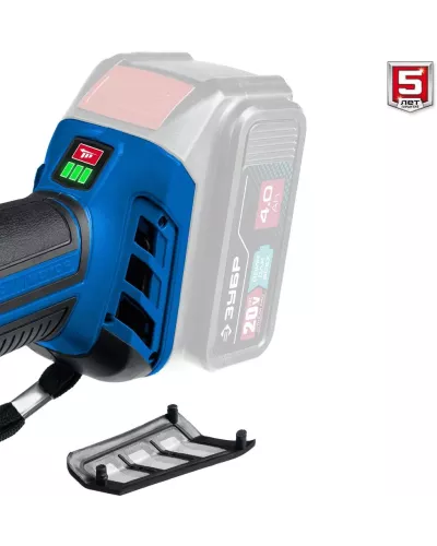 ЗУБР 20В, бесщеточная, без АКБ, в коробке, углошлифовальная машина AB-125 Профессионал