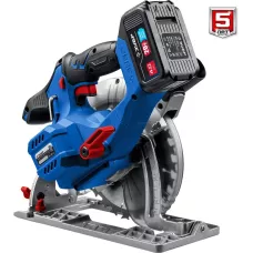 ЗУБР 20В, бесщеточная, 1 АКБ (4Ач), в коробке, пила циркулярная CPB-190-41 Профессионал