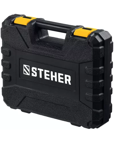 STEHER  V1, 20 В, 300 Н·м, 2 АКБ (2 А·ч), бесщеточный винтоверт, кейс (CSB-300-2)