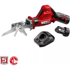 ЗУБР 12В, 2 АКБ (2Ач), в коробке, пила сабельная СПЛ-125-22 Мастер