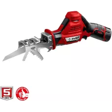 ЗУБР 12В, 2 АКБ (2Ач), в коробке, пила сабельная СПЛ-125-22 Мастер