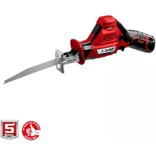 ЗУБР 12В, 2 АКБ (2Ач), в коробке, пила сабельная СПЛ-125-22 Мастер