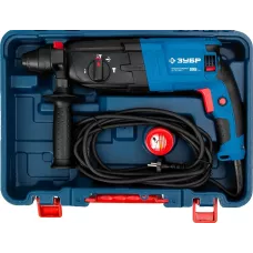 ЗУБР 800 Вт, 0-1200 об/мин, 0-4800 уд/мин, кейс, перфоратор горизонтальный ЗП-26-800 К Профессионал