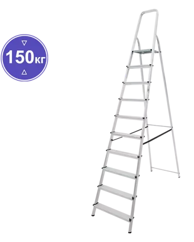 Стремянка алюминиевая 10 ступеней NV 111 Новая высота 1110110