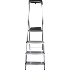 Стремянка алюминиевая 4 ступени с органайзером NV1115 Новая высота 1115104