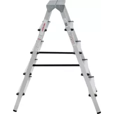 Стремянка алюминиевая двухсторонняя 2x5 ступеней NV 112 Новая высота 1120205