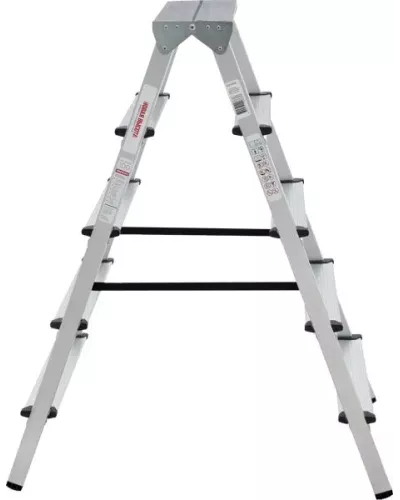Стремянка алюминиевая двухсторонняя 2x5 ступеней NV 112 Новая высота 1120205