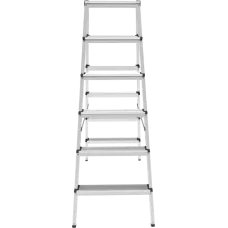 Стремянка алюминиевая двухсторонняя 2x6 ступеней NV 112 Новая высота 1120206