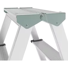 Стремянка алюминиевая двухсторонняя 2x6 ступеней NV 112 Новая высота 1120206
