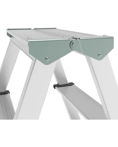 Стремянка алюминиевая двухсторонняя 2x6 ступеней NV 112 Новая высота 1120206