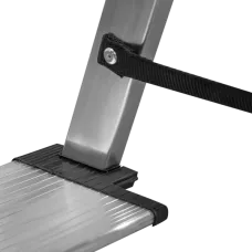 Стремянка двухсторонняя 2x3 ступени 130мм площадка 260мм алюминиевая NV1127 Новая высота 1127203