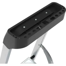 Стремянка 4 ступени комбинированная со стальным профилем органайзер NV 1135 Новая высота 1135104