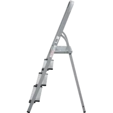 Стремянка 4 ступени 130 мм комбинированная со стальным профилем NV 1137 Новая высота 1137104