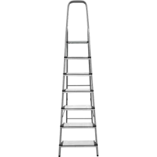 Стремянка 7 ступеней 130 мм комбинированная со стальным профилем NV 1137 Новая высота 1137107
