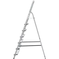 Стремянка 7 ступеней 130 мм комбинированная со стальным профилем NV 1137 Новая высота 1137107