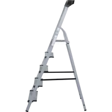 Стремянка 5 ступеней 130 мм комбинированная со стальным профилем органайзер NV 1138 Новая высота 1138105