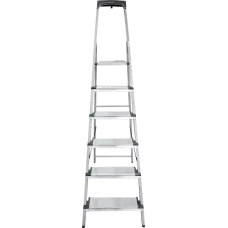 Стремянка 6 ступеней 130 мм комбинированная со стальным профилем органайзер NV 1138 Новая высота 1138106