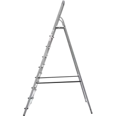 Стремянка 7 ступеней 130 мм комбинированная со стальным профилем органайзер NV 1138 Новая высота 1138107