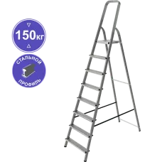Стремянка стальная  8 ступеней NV 1150 Новая высота 1150108