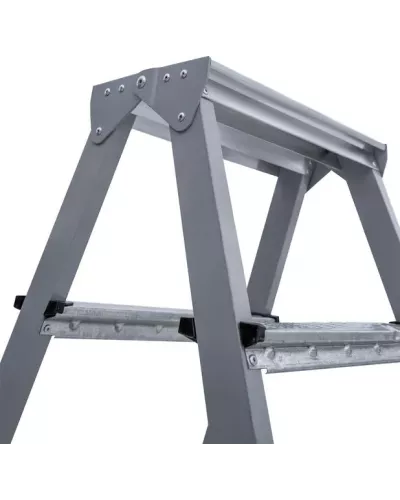 Стремянка стальная 2x4 ступени двухсторонняя NV1160 Новая высота 1160204