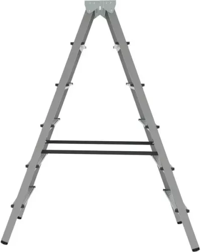 Стремянка стальная двухсторонняя 2x6 ступеней NV1160 Новая высота 1160206