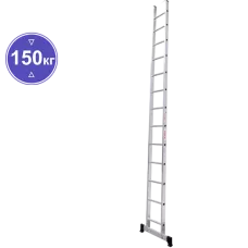 Лестница алюминиевая односекционная  13 ступеней NV1210 Новая высота 1210113