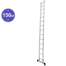 Лестница алюминиевая односекционная  14 ступеней NV1210 Новая высота 1210114