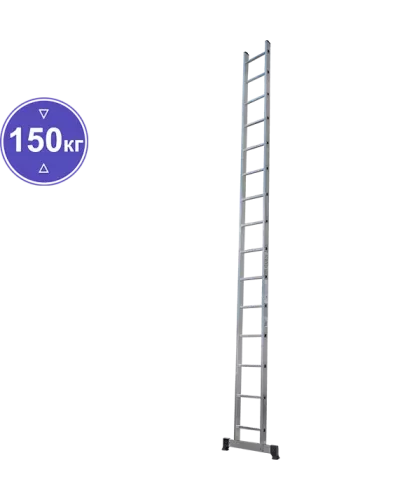 Лестница алюминиевая односекционная  15 ступеней NV1210 Новая высота 1210115